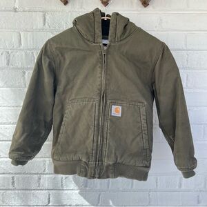 Carhartt Olive Green Hooded Jacket